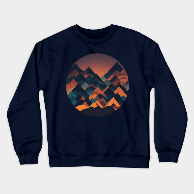 Abstract and geometric landscape Crewneck Sweatshirt by Javisolarte